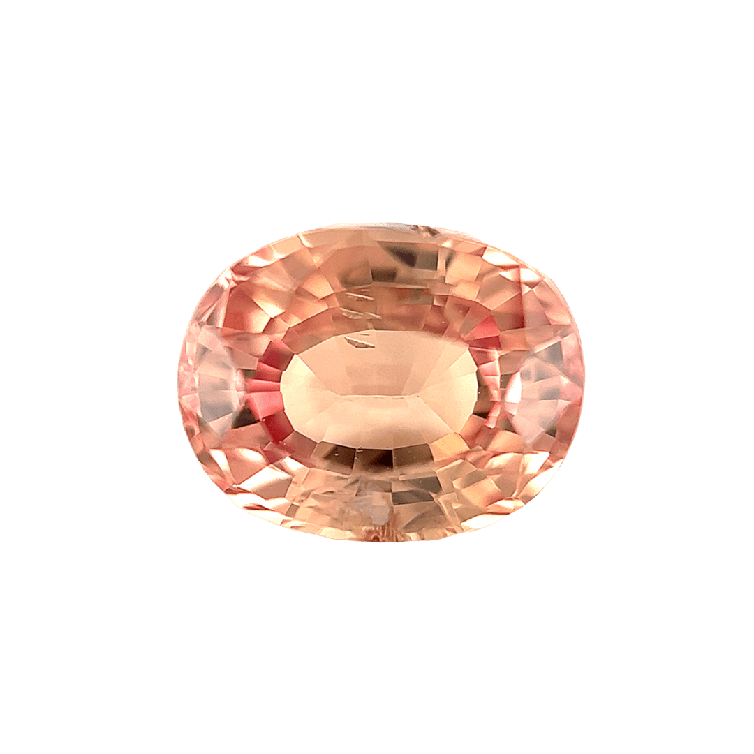 1. Orange-Padparadscha-Pink-Sapphire-Stone-Oval-Shape-1.37 carat-A044