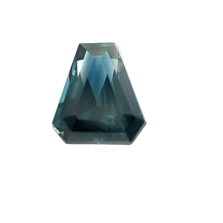 1. Teal-Blue-Sapphire-Stone-Calves Head-Freeform-1.21 carat-A065