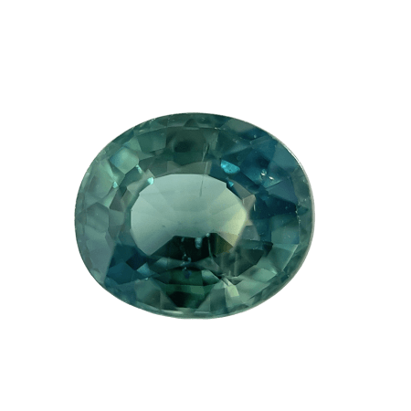 1. Teal-Green-Bi colour-Sapphire-Stone-Oval-Shape-1.67 carat-A083