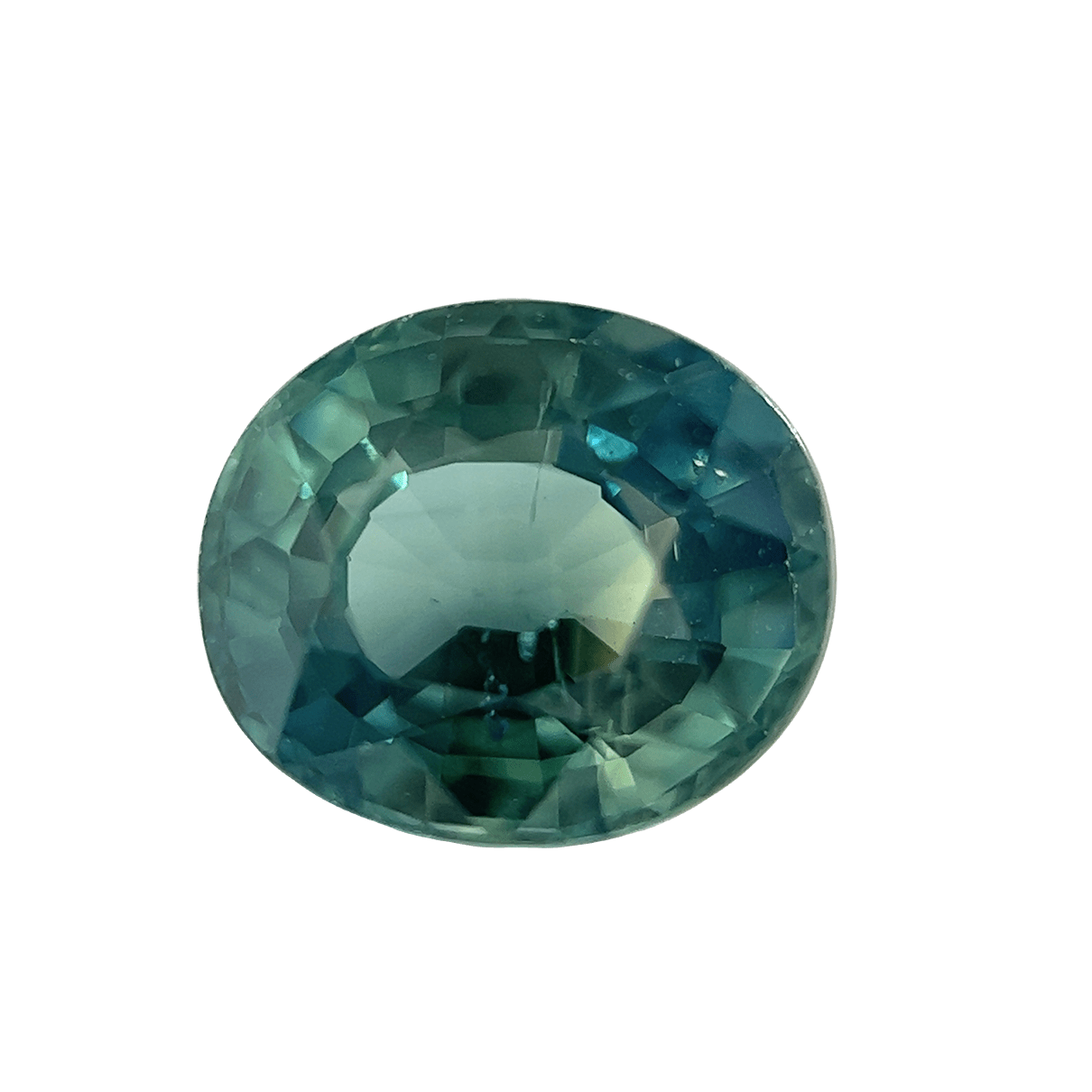 1. Teal-Green-Bi colour-Sapphire-Stone-Oval-Shape-1.67 carat-A083