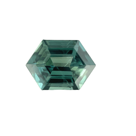 1. Teal-Green-Sapphire-Stone-Hexagon-Shape-0.7 carat-A053