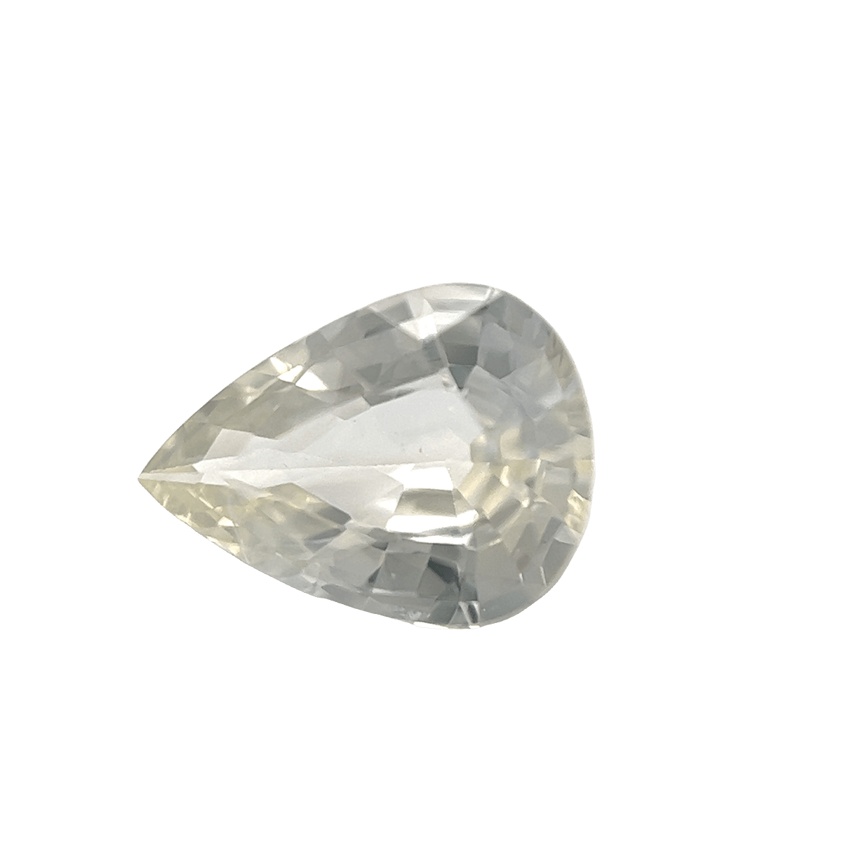 1. White-Colourless-Sapphire-Pear-Shape-1.09 carat-A060