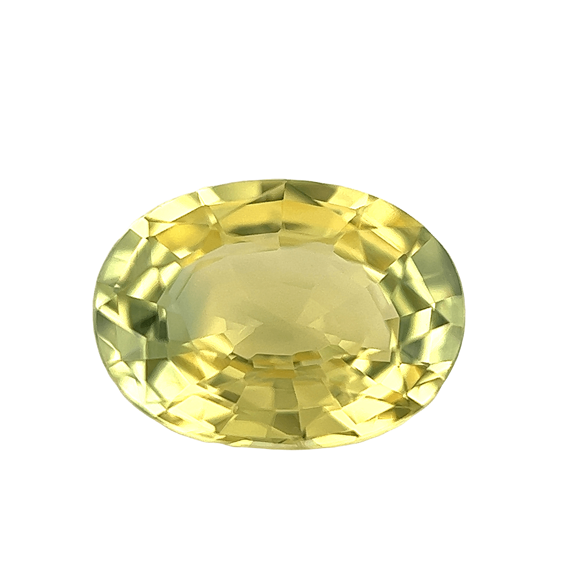 1. Yellow-Green-Sapphire-Stone-Oval-Shape-0.9 carat-A013