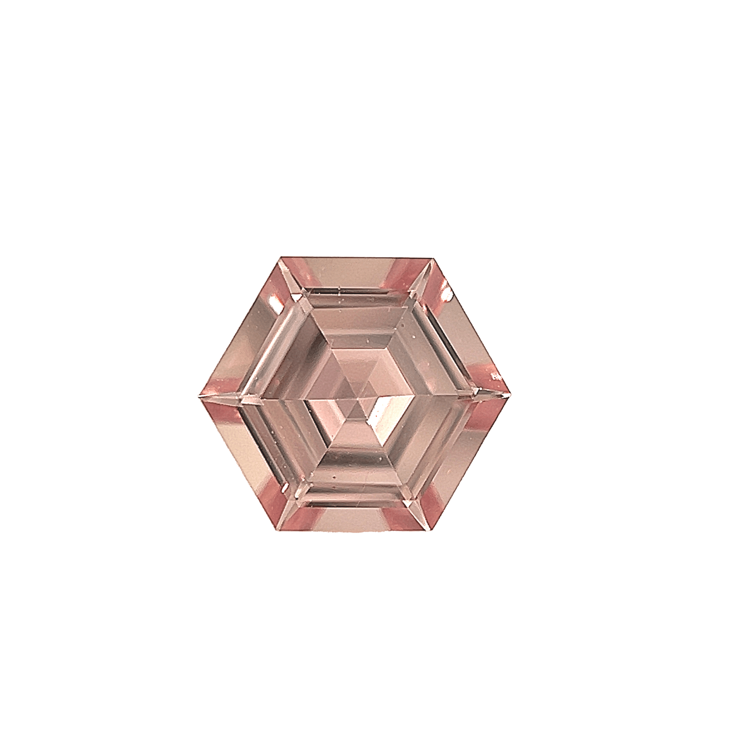 1. Pink-Orange-Padparadscha-Sapphire-stone-Hexagon-Shape-0.74 carats-A123