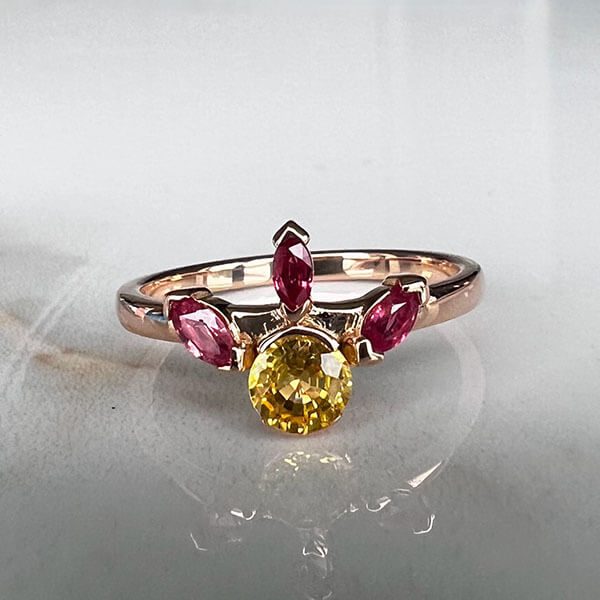 Design Your Own Halo Sapphire Ring | Custom Halo Sapphire Rings